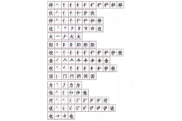 阳的笔顺怎么写