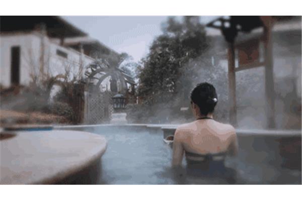 泡温泉英文
