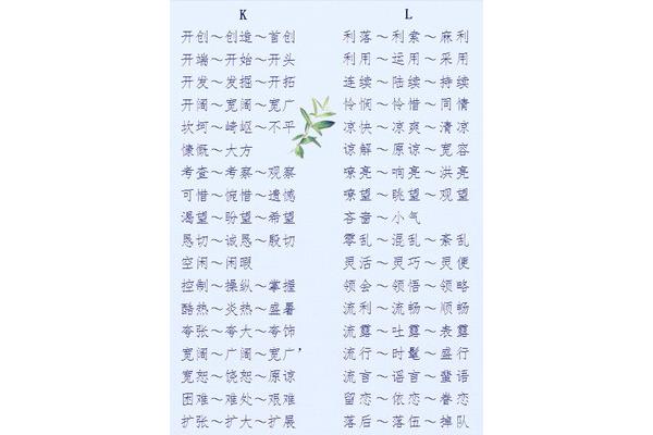利用近义词