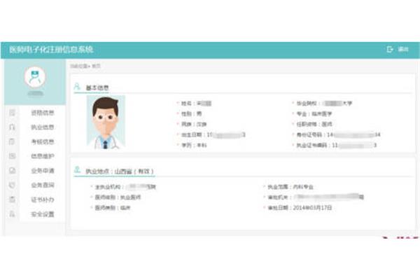 医师执业证书号码