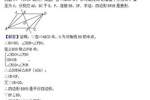 菱形的判定方法