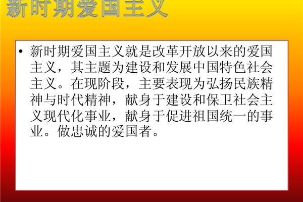 爱国的例子