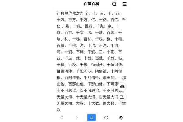 所有计数单位