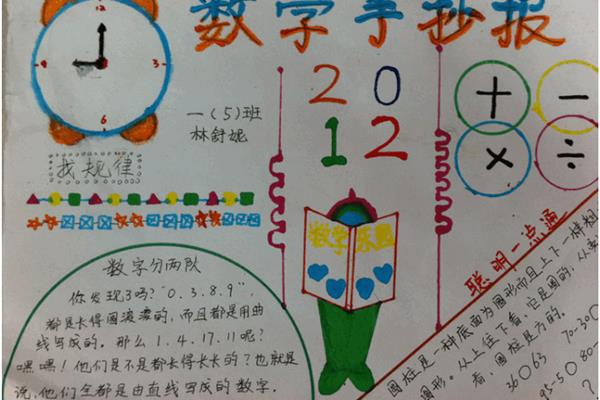 数学三年级手抄报
