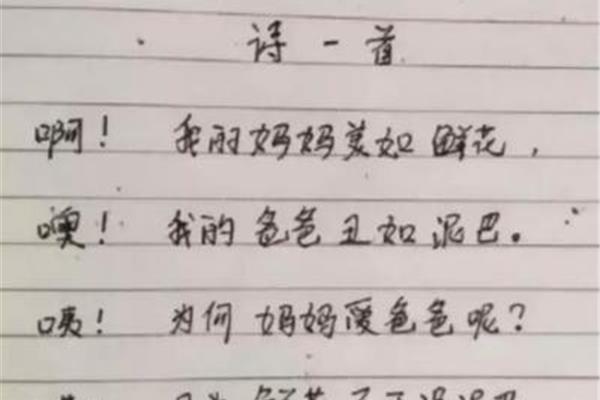 写给妈妈的一首诗