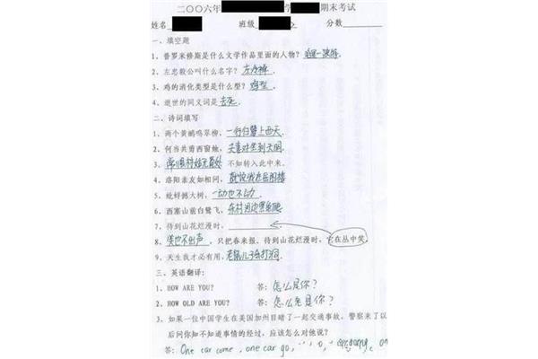 写得什么填空