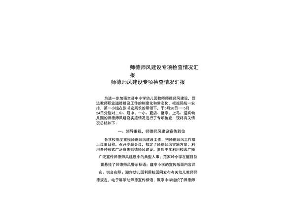 师德师风活动总结