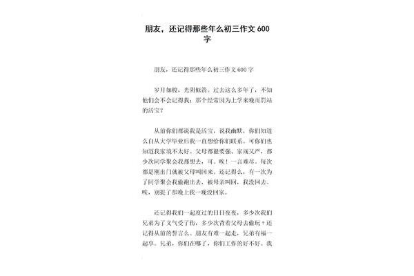 关于初三的作文