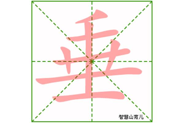 垂的笔顺怎么写