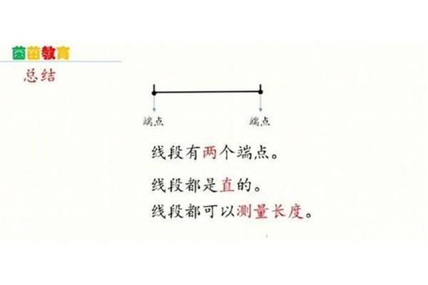 线段的特点