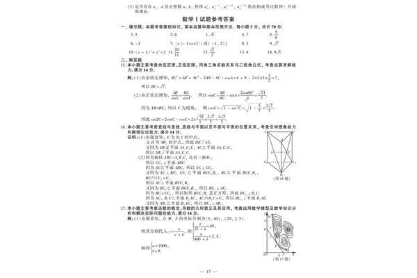 江苏高考数学