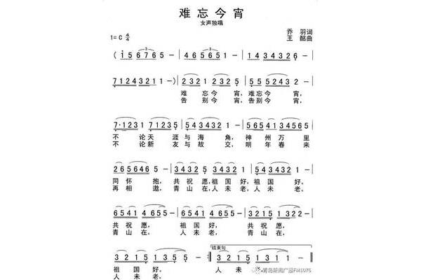 难忘今宵歌词