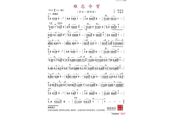 难忘今宵歌词