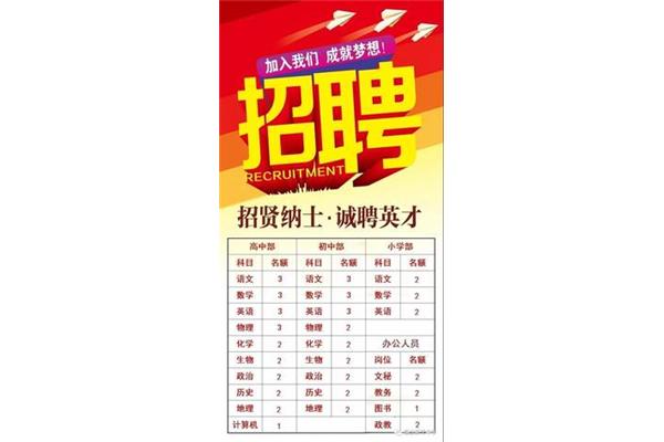 学校招聘后勤人员
