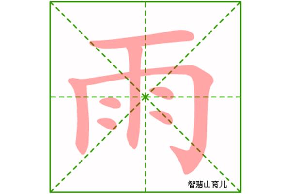 雨字的笔画顺序