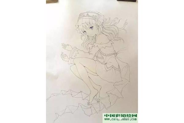 素描动漫人物少女