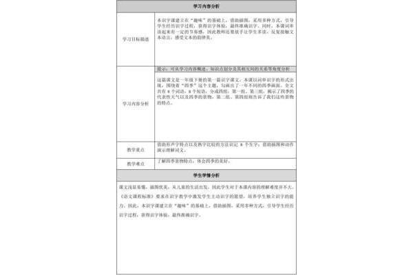 春教学设计