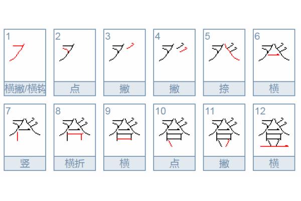 六笔画顺序