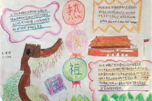 热爱祖国的手抄报