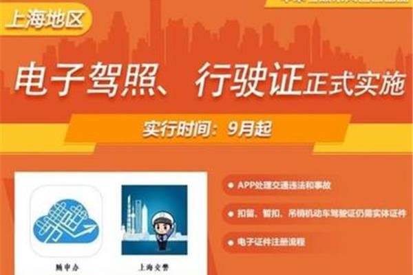 上海启用电子驾照