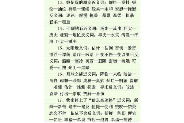 安慰的近义词