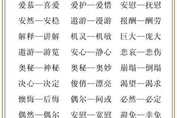 安慰的近义词