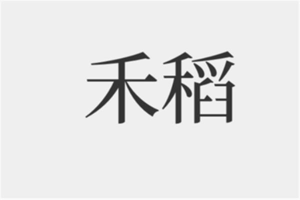 禾稻的拼音