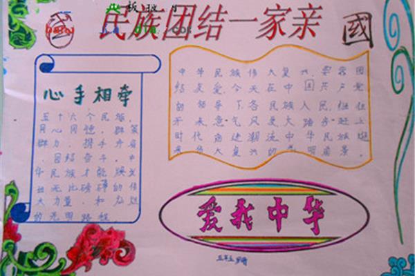 爱我中华手抄报资料