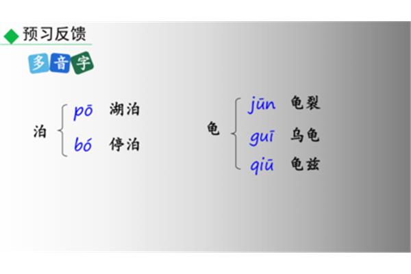 龟的多音字组词