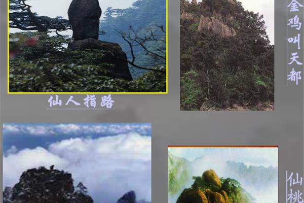 黄山奇石图片天狗望月