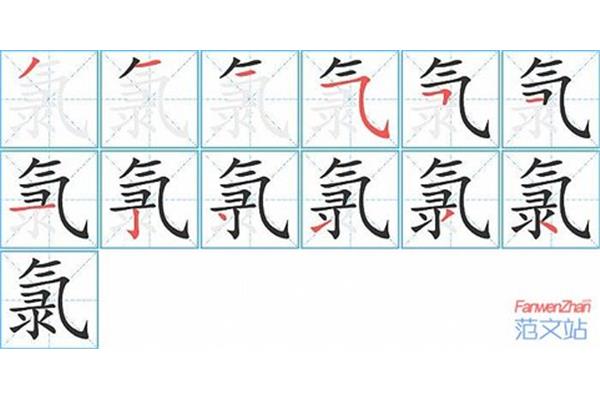 长的笔画顺序