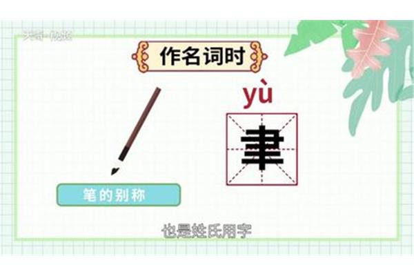 聿怎么读音