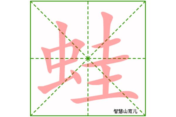 蛙的笔顺