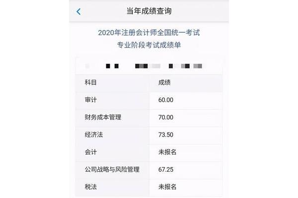 注会成绩公布