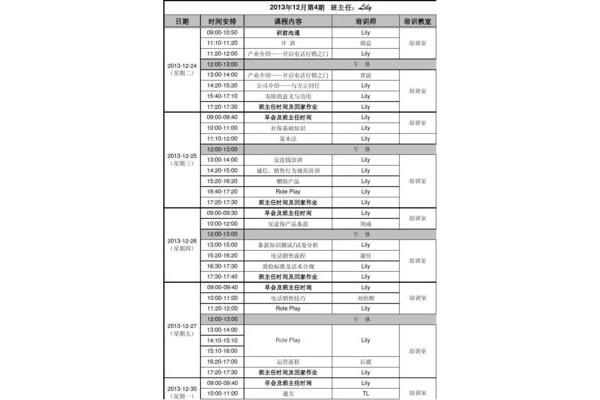 员工培训课程