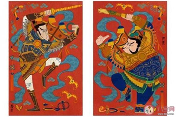 过年时古代民间会贴门神蚂蚁庄园