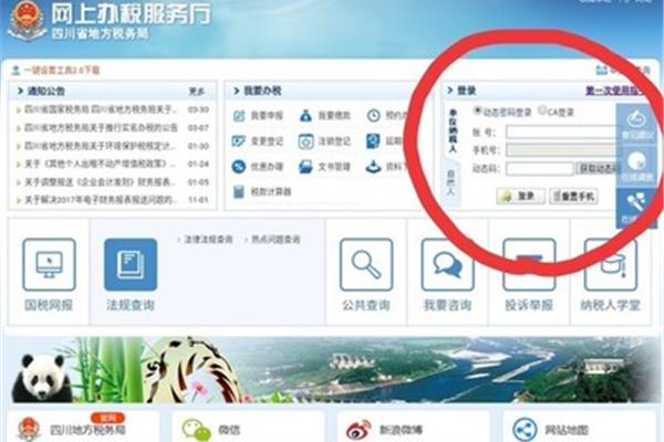 省地方局网上办税服务厅