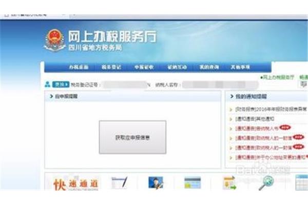 省地方局网上办税服务厅