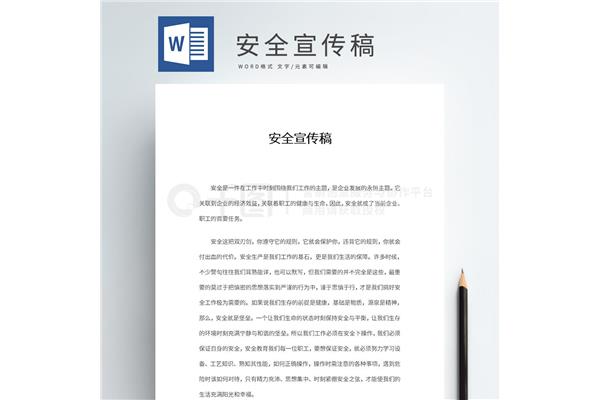 宣传稿格式范文