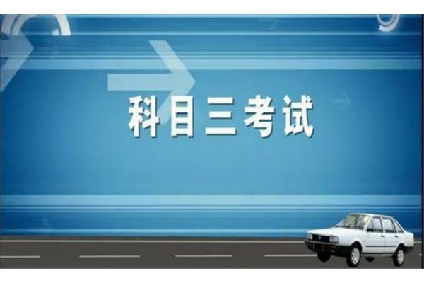 驾照科目三
