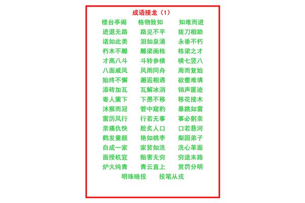 不断进步的成语