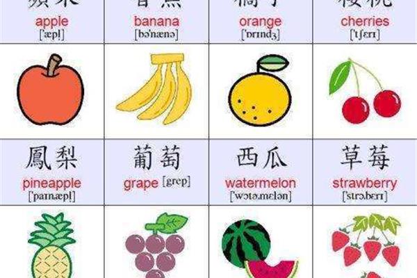 30个水果单词