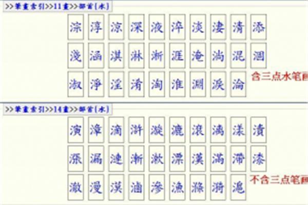 三点水的名字
