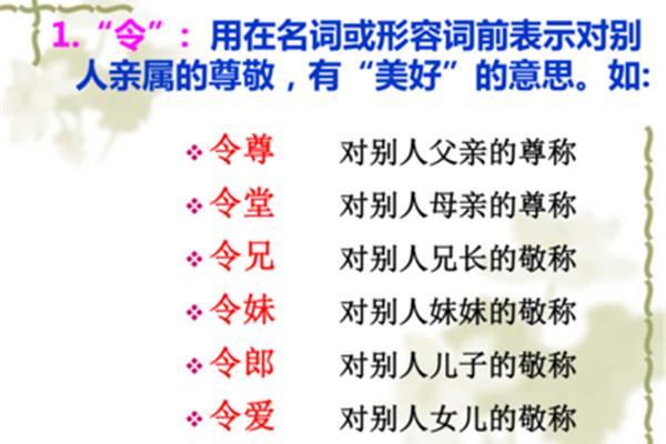 谦辞和敬辞