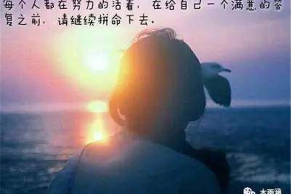 给自己的安慰