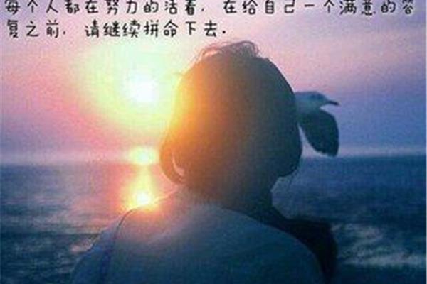 给自己的安慰