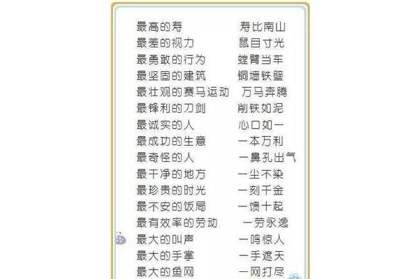 运动的成语