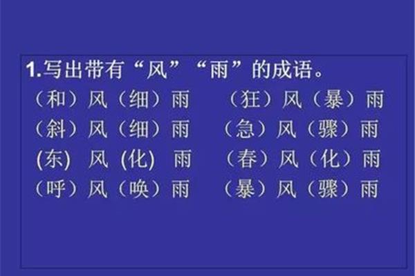 带有风的成语