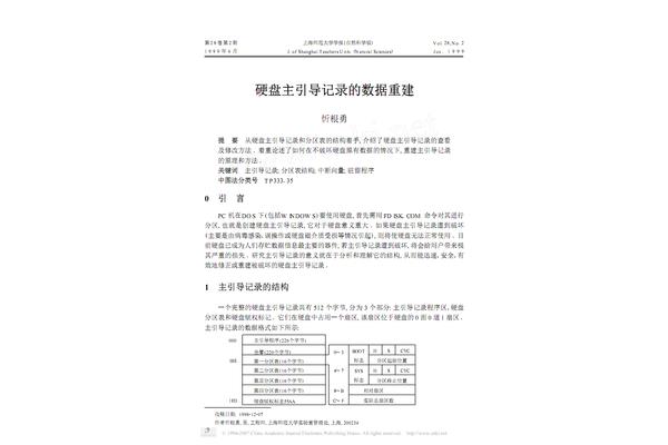 主引导记录