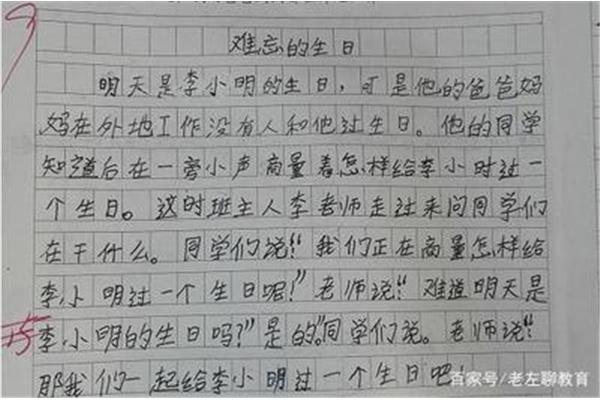 过生日的作文